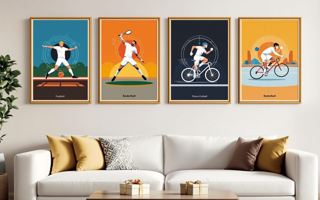 Affiches sportives : une idée de cadeau originale pour les amateurs de sport